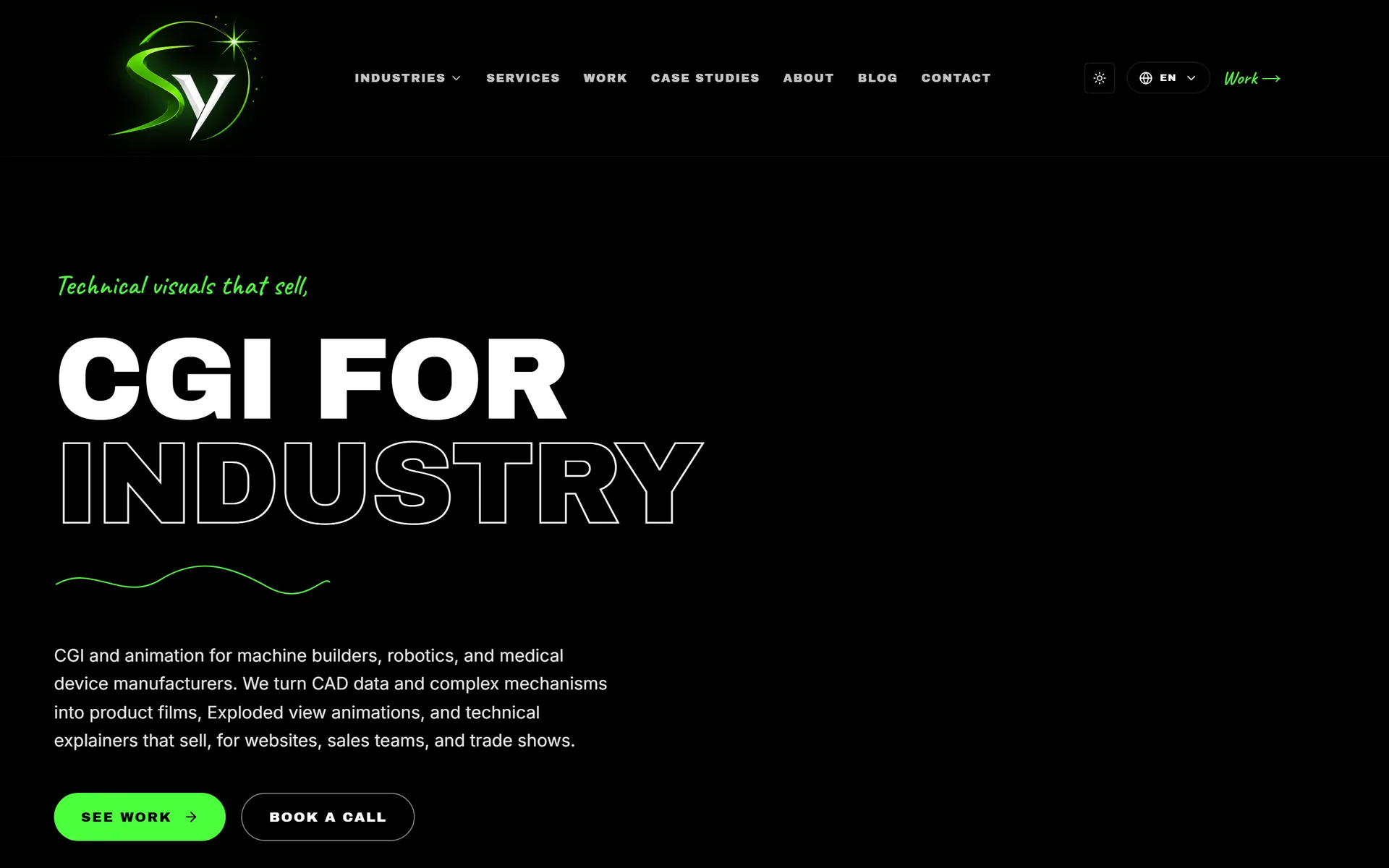 Starlights Visuals website
